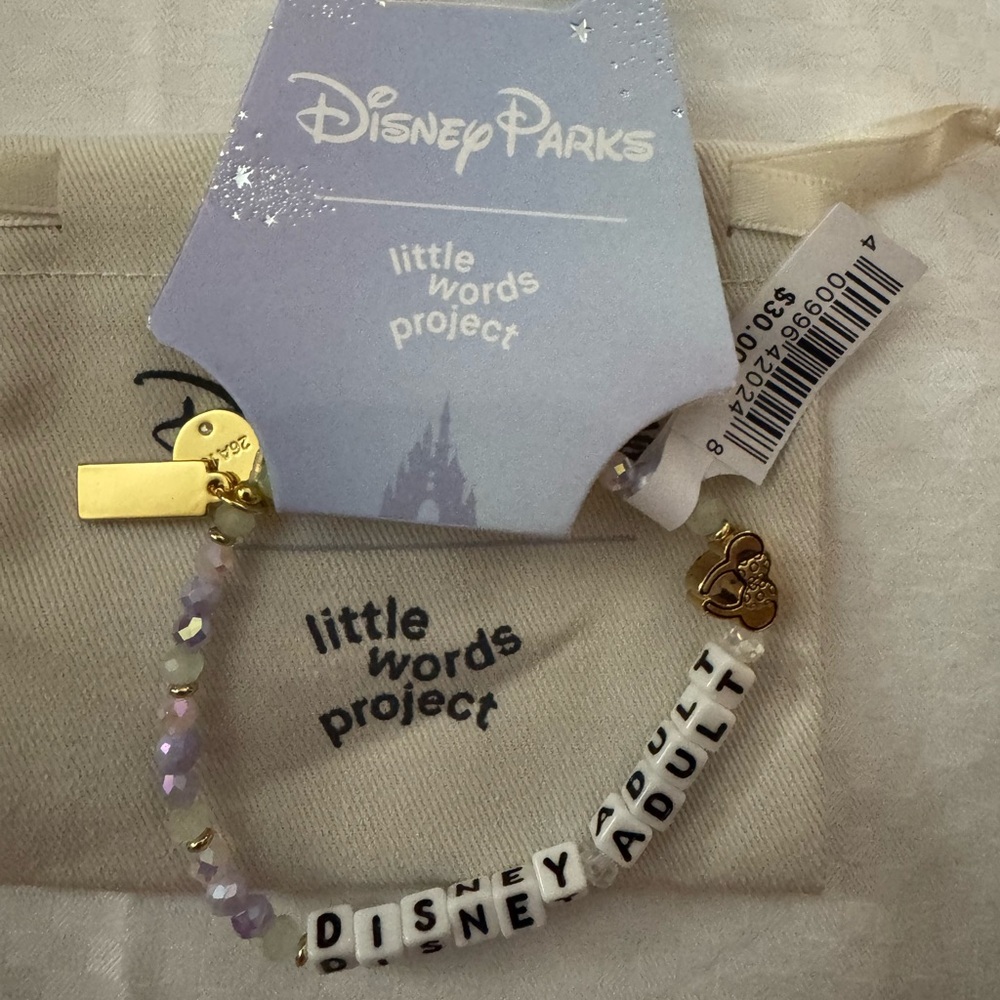 Disney Parks Little Words Project Bracelet Disney adult